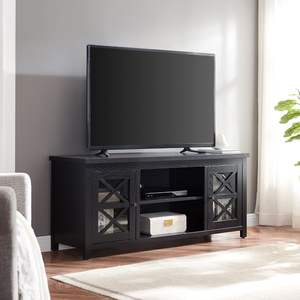 Soporte <span class=keywords><strong>rectangular</strong></span> para <span class=keywords><strong>chimenea</strong></span> de TV con <span class=keywords><strong>chimenea</strong></span> de troncos para televisores de hasta 55 pulgadas Calentador de <span class=keywords><strong>chimenea</strong></span> eléctrico negro Soporte de TV con manto - Product Image 4