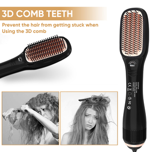 Sèche-cheveux professionnel 1200W Brosse <span class=keywords><strong>ionique</strong></span> Souffleur Peigne Brosse à air chaud Démêlant Brosse à cheveux Nouveau design <span class=keywords><strong>Lisseur</strong></span> de cheveux - Product Image 3