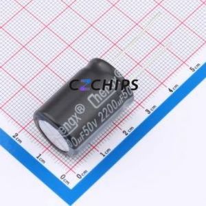 ตัวเก็บประจุแบบอิเล็กโทรไลต์อะลูมิเนียมแบบ Through-Hole รุ่น KM228M050L25RR0VH2FP0 ขนาด D18xL25 มม. 2200uF 20% 50V 7.5 มม. - Product Image 1