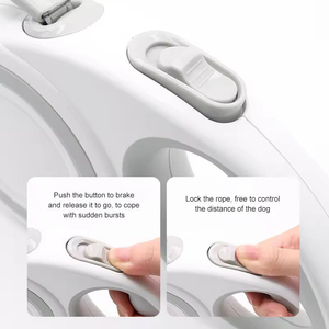 Laisse rétractable automatique pour animaux de compagnie, anti-explosion, anti-traction, pour chiens de taille moyenne et grande, accessoires de promenade - Product Image 4