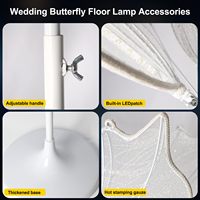 Accessoires de scène de mariage, lumières LED solaires en forme de papillon, indice de protection IP68, pour la décoration de mariage