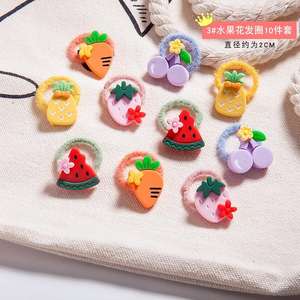 Lazos elásticos para el cabello no dañinos <span class=keywords><strong>de</strong></span> estilo dulce para niñas, anillos pequeños para el cabello con Pulgar, bandas para el cabello para niños pequeños y bebés - Product Image 6