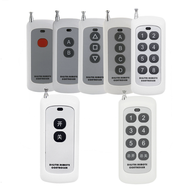 433/315Mhz Long-distance High-power Remote Controller Learning 1527 1-8 Key Rolling Gate Garage Door Anti-theft Product