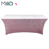 Housse de lit en velours pour salon de beauté, housse de table de massage