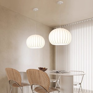 โคมไฟระย้าทรงกลมสีขาว E27 LED หัวเดียว สำหรับห้องนอน ห้องนั่งเล่น - Product Image 4