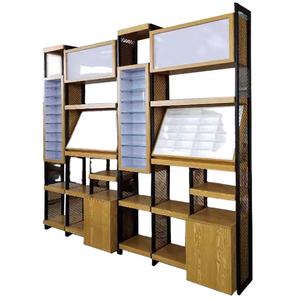 European Style Wooden Optical Store Eyewear Sunglasses Glasses Showcase Display Stand Cbinet