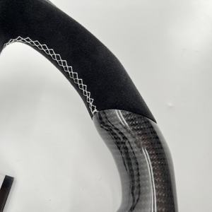 CCExcellent <span class=keywords><strong>ราคา</strong></span>โรงงานที่มีความเงาคาร์บอนไฟเบอร์สีขาวแถบรอบด้านล่างแบนสำหรับนิสสัน<span class=keywords><strong>370z</strong></span> คาร์บอนไฟเบอร์พวงมาลัย - Product Image 3