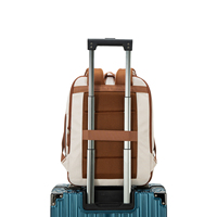 Sac à dos pour ordinateur portable en nylon imperméable multifonctionnel extensible unisexe avec fermeture à glissière et logo personnalisé Skonna en gros