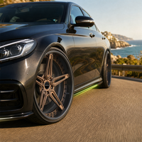 Jantes forgées en bronze 5-Split-Y 3 pièces 20x10 5x112 ET30 6061 T6 personnalisées à déport profond pour Maserati