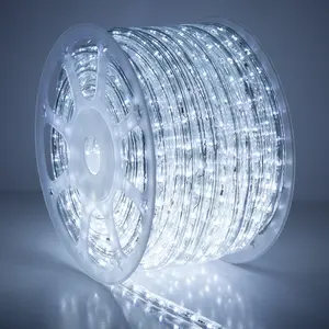 Populer laris lampu tali LED gulungan besar gulungan plastik tabung PVC UL CSA fleksibel awet luar ruangan lampu pesta musiman