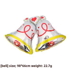 Nouveau ballon de <span class=keywords><strong>film</strong></span> d'aluminium de père noël et de bonhomme de neige ballons de fête décoratifs d'arbre de noël pour l'atmosphère de fête - Product Image 2