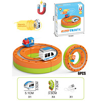 Juego de 6 Rieles de Levitación Eléctricos, Pista de Alta Velocidad, Juguete Educativo Montessori de Tren Magnético para Niños