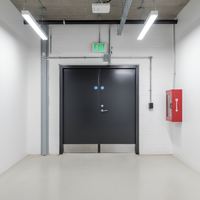 Porte en acier moderne résistante au feu, en fer forgé, isolation thermique, résistance au feu de 1 à 3 heures, appartement/entrepôt/commercial/hôtel