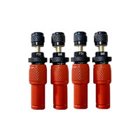 4 Dégonfleurs de pneus réglables orange 10-30 PSI avec arrêt automatique, outil de dégonflage à visser pour camions, pick-ups, motos, JEEP, etc.