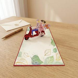<b>Handmade</b> Custom Design Laser Cut Vietnam <b>Paper</b> Thanksgiving Valentine's Day Greeting Card Crafted Offset Printed Love Theme - Product Image 3