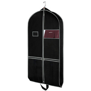 Couverture de costume respirant de haute qualité, 2 poches en maille et 1 <span class=keywords><strong>porte</strong></span>-carte en PVC, pour vêtement anti-poussière - Product Image 1