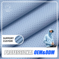 Tela de Malla Jacquard de Punto, 90% Poliéster, 10% Elastano, 180GSM, Transpirable, Elástica, con Estampado de Estrellas, de Secado Rápido