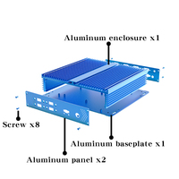 Boîtier de module de carte PCB électrique de fabrication personnalisée OEM Boîte de jonction de boîtier en aluminium extrudé anodisé pour appareil électronique