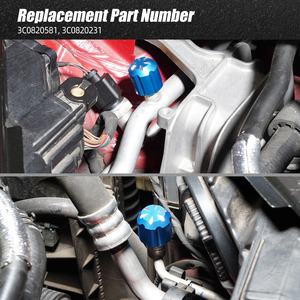 BEVINSEE A/C Capuchon de protection Capuchon de soupape de service pour <span class=keywords><strong>Audi</strong></span> A3 8V A4 A6 Q3 Q5 pour Golf 7 pour Passat pour SEAT Leon 5F pour Skoda Superb - Product Image 6