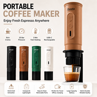 Mesin Espresso Portabel 20Bar 2026 Baru, USB Elektrik, Kapsul & Bubuk, Baja Tahan Karat, Pembuat Kopi Otomatis untuk Perjalanan dan Berkemah
