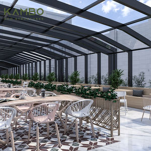 Jardin contemporain Design cadre en aluminium télescopique Patio Enclosure Glass House 4 Season Sunrooms - Product Image 5