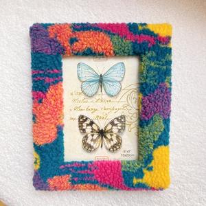 إطار صور مخملي على شكل حقيبة، مصنوع من صوف الحمل الصديق للبيئة، مطبوع بالأشعة فوق البنفسجية بـ 6 ألوان، تصميم مربع مجوف على الطراز الأوروبي والأمريكي، قماش أنيق للطاولة - Product Image 2