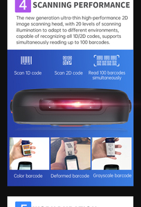 Venta caliente Inventario de almacén 1D 2D Escáner de código de barras Android Robusto PDA Colector DE DATOS Terminal de mano con NFC - Product Image 4