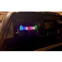 Panel LED Flexible RGB con Matriz, Control por Aplicación de Smartphone a través de Bluetooth, Letrero con Mensaje Desplazable para Ventana de Taxi