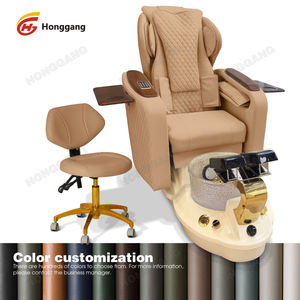 Promoção Cadeira de Pedicure para <span class=keywords><strong>Spa</strong></span> de Pés, Equipamento para Salão de Beleza com Encosto Alto, Massagem Elétrica de Luxo e Bomba de Drenagem - Product Image 2