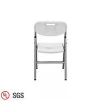 Vente en gros de chaises pliantes rondes en plastique chaises pliantes blanches pour jardin, banquet, camping, mariage