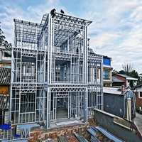 Casa Prefabricada de Acero Ligero, Estructura de Acero Residencial, Diseño Moderno, Ensamblaje Rápido, Construcción de Viviendas Personalizadas