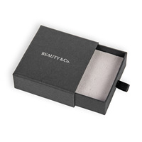 Boîte à bijoux en carton pliable rose personnalisée de petite taille avec votre propre logo