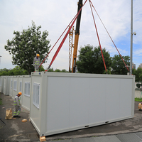 Modernas Casas Prefabricadas de Contenedores de 20 y 40 pies, Edificio de Oficinas Portátil de Bajo Costo, Listo para Usar, Hecho con Panel Sándwich