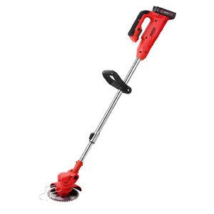Tondeuse à gazon à batterie au lithium, débroussailleuse domestique compacte, coupe-herbe portatif rechargeable pour jardin, désherbeur lithium-ion C-42 - Product Image 1