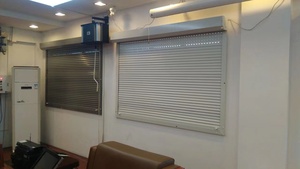 Bên ngoài điều khiển điện thép phụ kiện kim loại thép cửa hiện đại màn trập cửa sổ 1 Bộ nhựa cửa chớp cho đồ nội thất rẻ hơn - Product Image 4