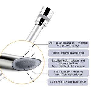 Tuyau de douche lisse <span class=keywords><strong>en</strong></span> PVC G1/2 "Fit Flexible Anti-Kink Tuyau de douche à main avec connexions métalliques Tuyau de douche flexible <span class=keywords><strong>en</strong></span> PVC - Product Image 6