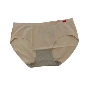 Hot Selling Fashion Mid-Waist Soft Briefs Hot Sexy Pantys Beige Panties For Women