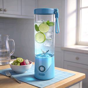Portable 550ml Fruit Juicer <b>Blender</b>, USB Charging Mini Mixer for Fresh Drinks On-the-Go, BPA-Free - Product Image 1