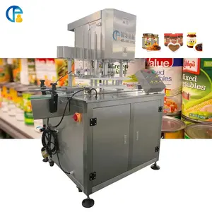 Gofar machines nouvelle arrivée adopter 4 plaques de cuisson bouteille boîtes automatiques Machine de capsulage en étain mise en conserve des aliments machine de fermeture de boîte