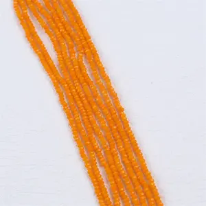 Natural 2mm Agate Crystal Faceted Stone Beads For Necklace Jewelry Making