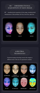 2025 portátil para AISIA HD Pixel 3D Magic Mirror Desktop Skin Diagnostic Analyzer Scanner para cabeza y pies US/IT Tipo <span class=keywords><strong>de</strong></span> enchufe - Product Image 4