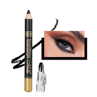 Menow P164 OEM \ ODM Marque privée Maquillage durable Imperméable en bois avec taille-crayon Crayon pour les yeux Produits cosmétiques personnalisés