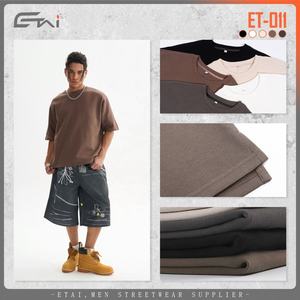 Fabricantes de ropa de camisetas de algodón 100% Camiseta personalizada Camisetas de hombre de calidad de gran tamaño - Product Image 2