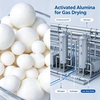 Alumine activée sphérique, adsorbant en oxyde d'aluminium de phase gamma pour le séchage de l'air comprimé, le traitement de l'eau et la défluoridation