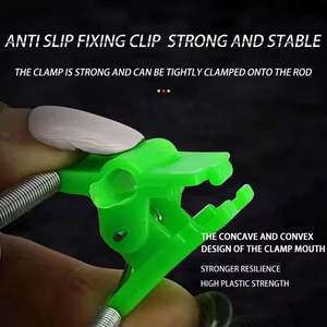 Nouvelle alarme de pêche double à ressort pour canne à pêche, modèle Mairun 823, vert/rouge, pour la pêche en mer en extérieur, clochettes en plastique et métal, vente en gros aux États-Unis - Product Image 4