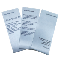 Étiquettes de vêtements personnalisées avec logo imprimé, rubans de soin en satin, étiquettes de marque pour vêtements, étiquettes de vêtements, livraison directe d'usine YH-BL-P0004