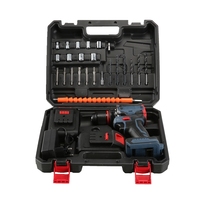 Perceuse électrique sans fil portable 21V, moteur sans balais, batterie Li-Ion 1300mAh, qualité industrielle, légère (1,9 kg), pour perçage OEM