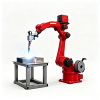 Sistema de Robot de Soldadura Láser Industrial de 6 Ejes, Alta Repetibilidad, Compatible con Posicionadores y Rieles Lineales