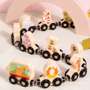 ของเล่นเสริมพัฒนาการ ชุดรถไฟไดโนเสาร์ไม้ 11 ชิ้น ทำจากไม้ธรรมชาติ ปลอดภัยสำหรับเด็ก - Product Image 5