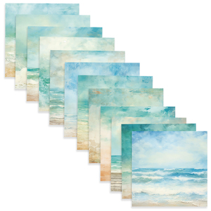 Jai iman 24Sheets Tươi DIY Trang Trí Giấy Bên Bờ Biển Craft Nền Pad Cho Scrapbooking Nguồn Cung Cấp Tạp Chí Rác - Product Image 6